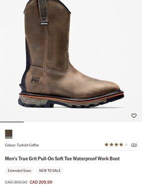 Timberland PRO True Grit Work Boot (Soft toe)